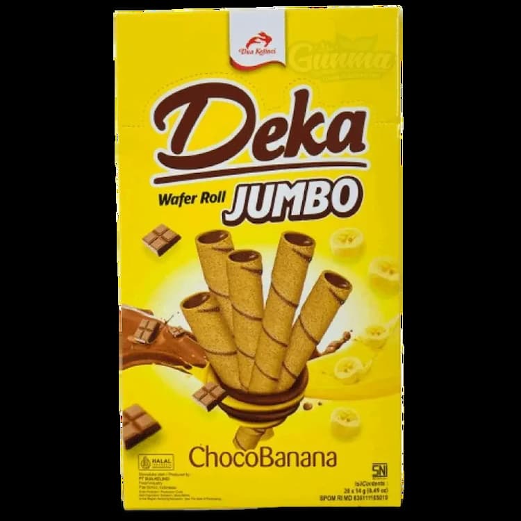 Jumbo Choco Banana（Wafer Rolls）ジャンボチョコバナナ（ウエハースロール）